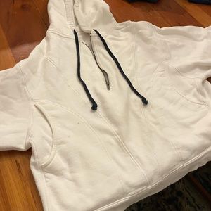 white oversized fp hoodie